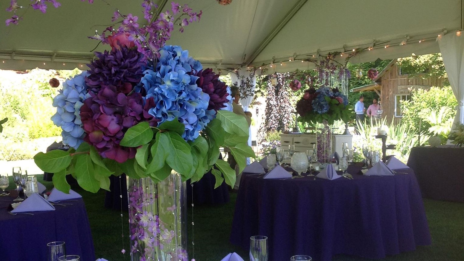 purple linens